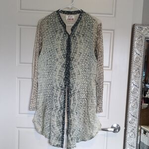 Johnny Was Biya Chic Long Sleeve Patterned Blouse